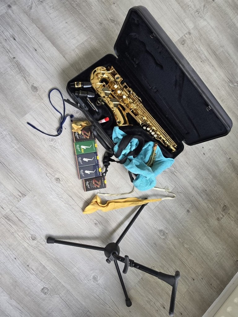 Yamaha YAS275 Alt sax, Ophalen, Zo goed als nieuw, Alt, Met koffer