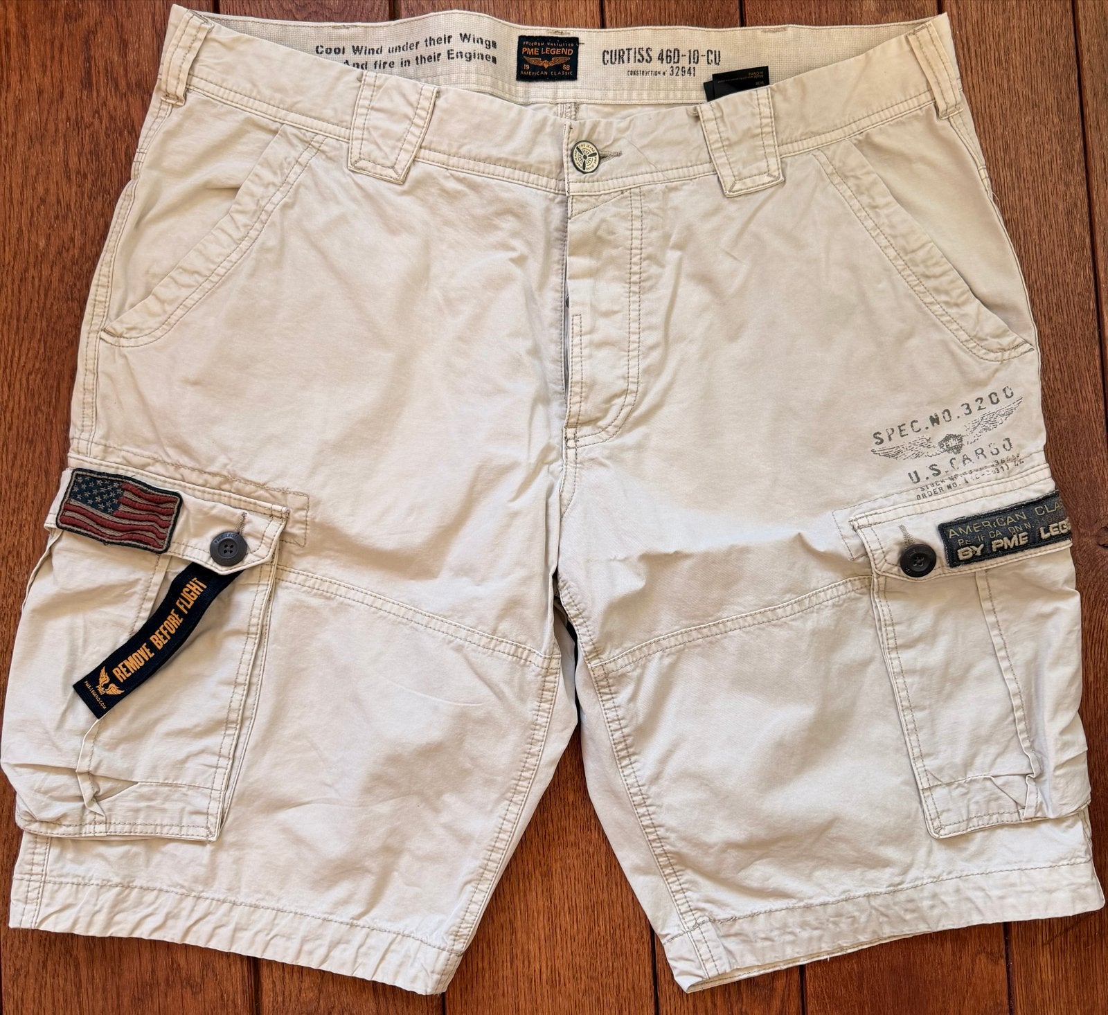PME Legend Cargo Shorts - Beige - 38, Ophalen of Verzenden, Gedragen, Overige maten, Beige