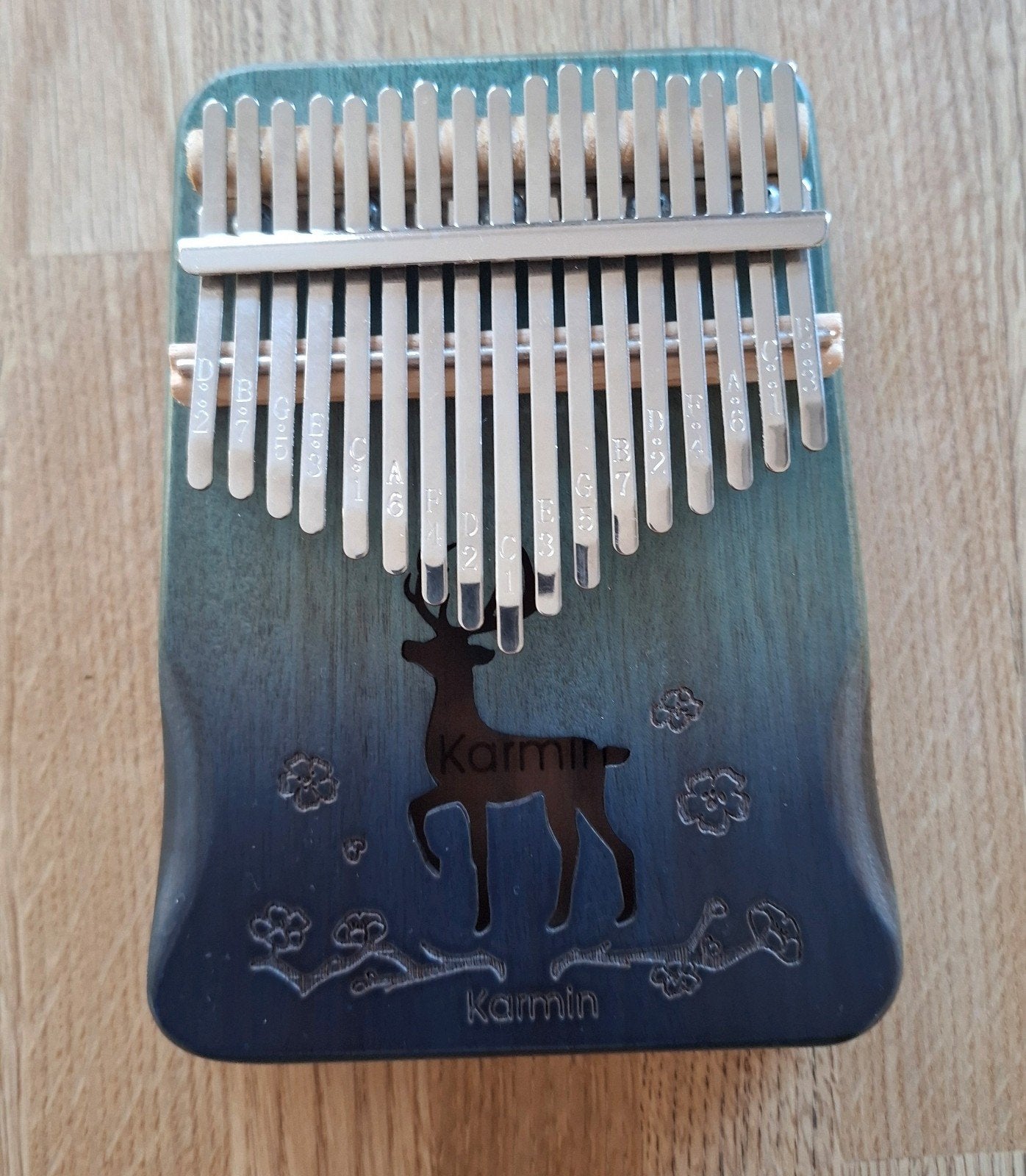 Kalimba / Duimpiano 17 toetsen met mooie print - Nieuw, Ophalen of Verzenden, Nieuw