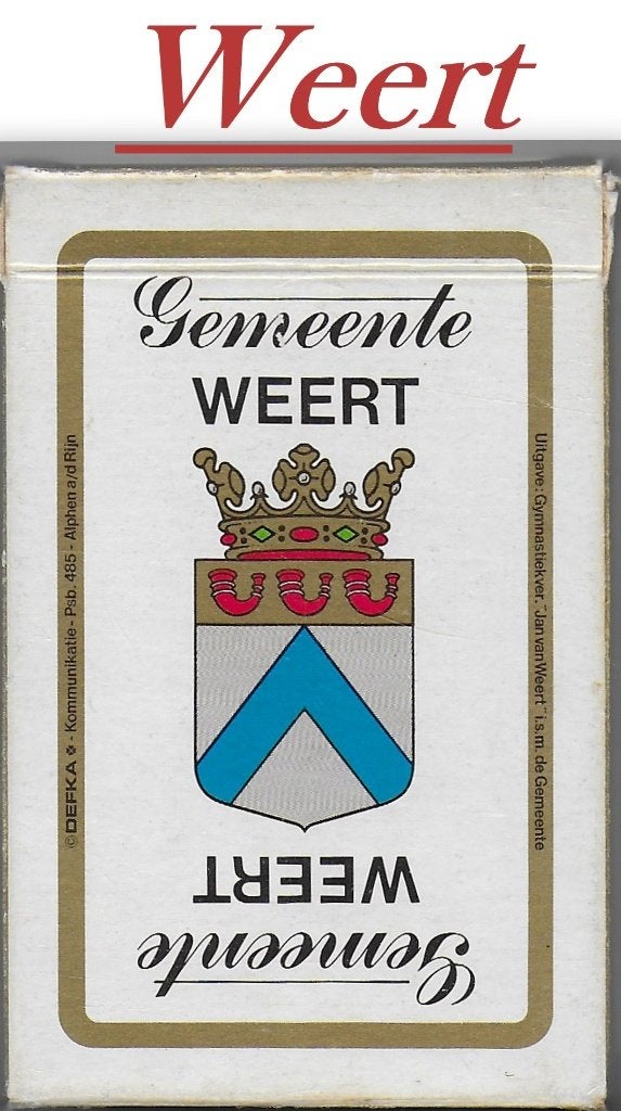 KW36 - Weert Kwartet / kaart spel ( speelkaarten ), Ophalen of Verzenden, Zo goed als nieuw, Kwartet(ten)
