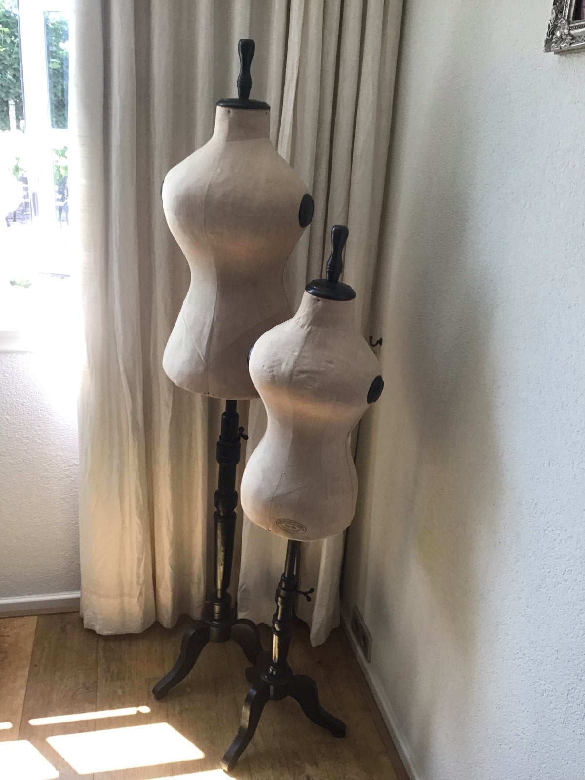 Set van 2 vintage paspoppen - Beckmann Clothing, Ophalen of Verzenden