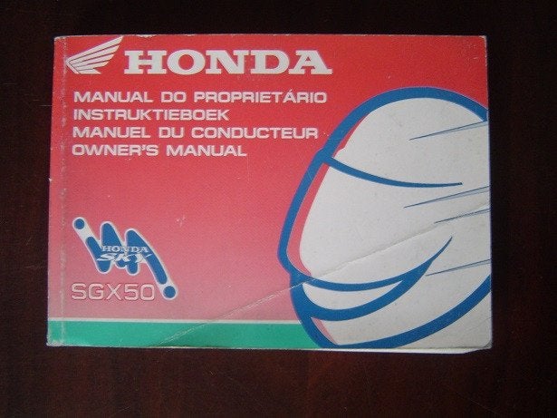 Honda SGX50 Sky 1997 scooter handleiding owner's manual, Ophalen of Verzenden