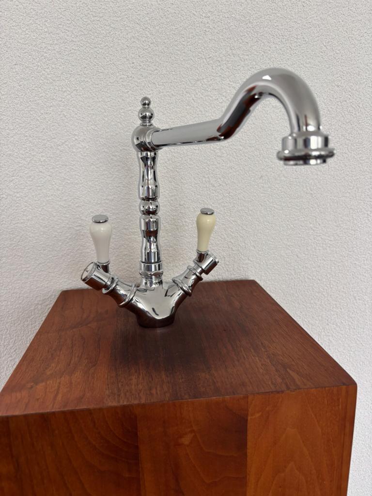 Vintage/Nostalgische keuekenkraan Chroom, Ophalen of Verzenden, Nieuw, Chroom, Kraan