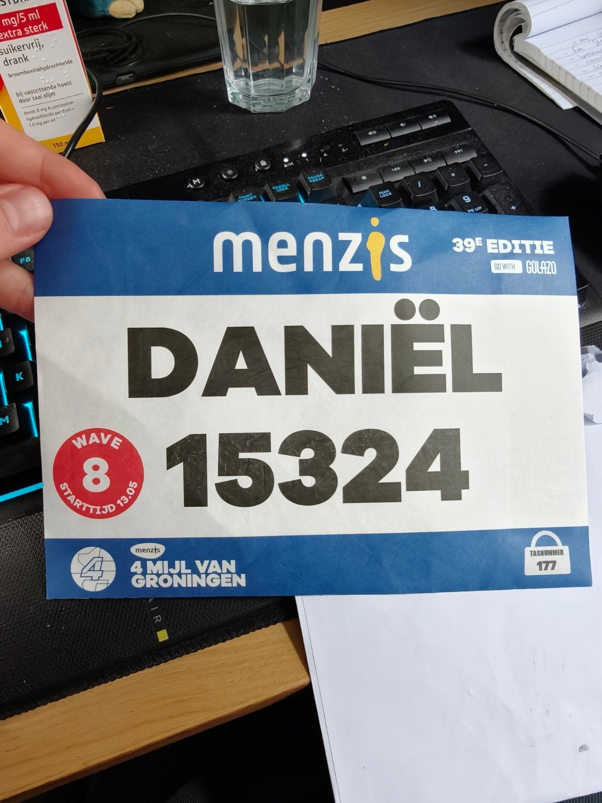 4 mijl Groningen startbewijs, wave 8, Ophalen of Verzenden