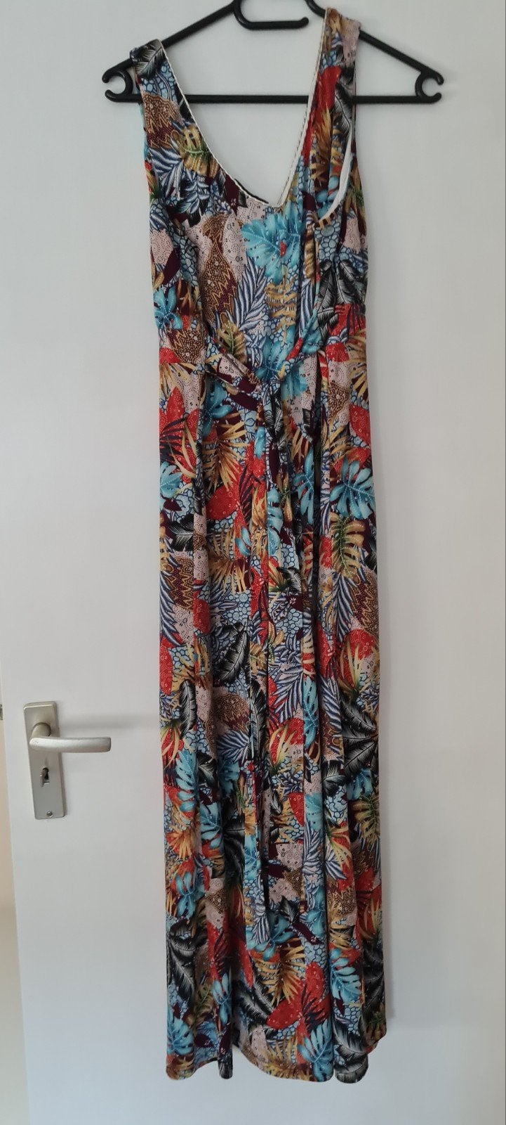 Paprika maxi jurk met tropische mt 42/44mt 44print, Kleding | Dames, Jurken, Meerkleurig, Maat 42/44 (L), Ophalen of Verzenden