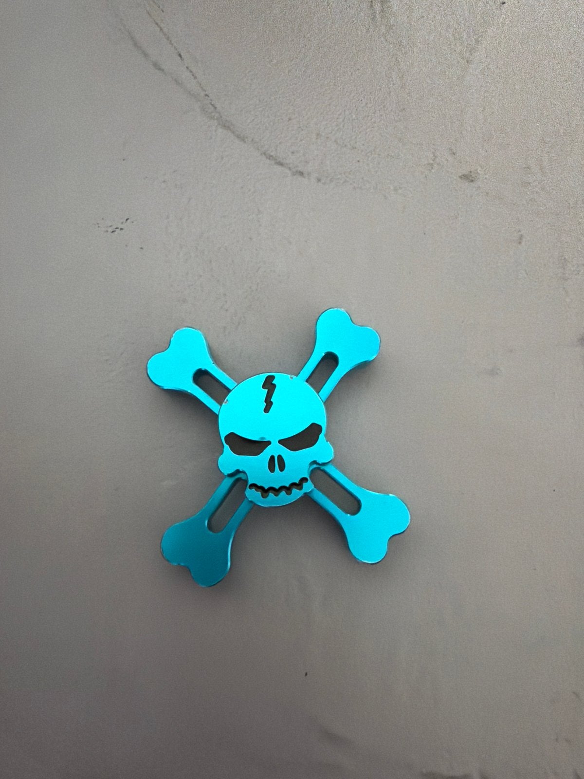 Coole Fidget Spinner met Doodskop Design - Stressverminderin, Ophalen of Verzenden, Gebruikt, Jongen of Meisje