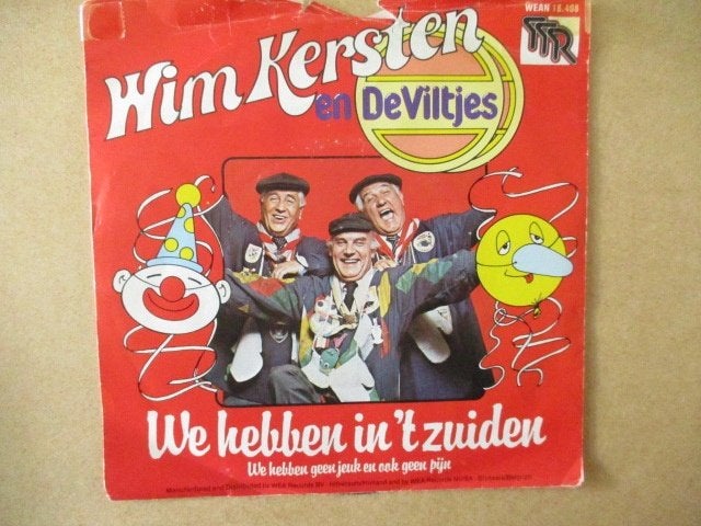 s0351 wim kersten - we hebben in t zuiden, Cd's en Dvd's, Vinyl Singles, Ophalen, Gebruikt, 7 inch, Overige genres