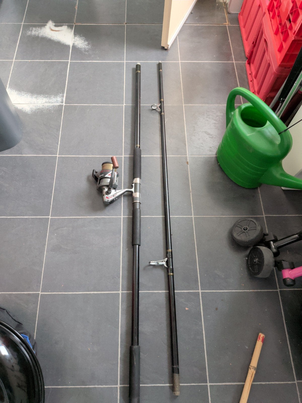 Zee vis hengel met molen, Watersport en Boten, Hengelsport | Zeevissen, Ophalen, Molen
