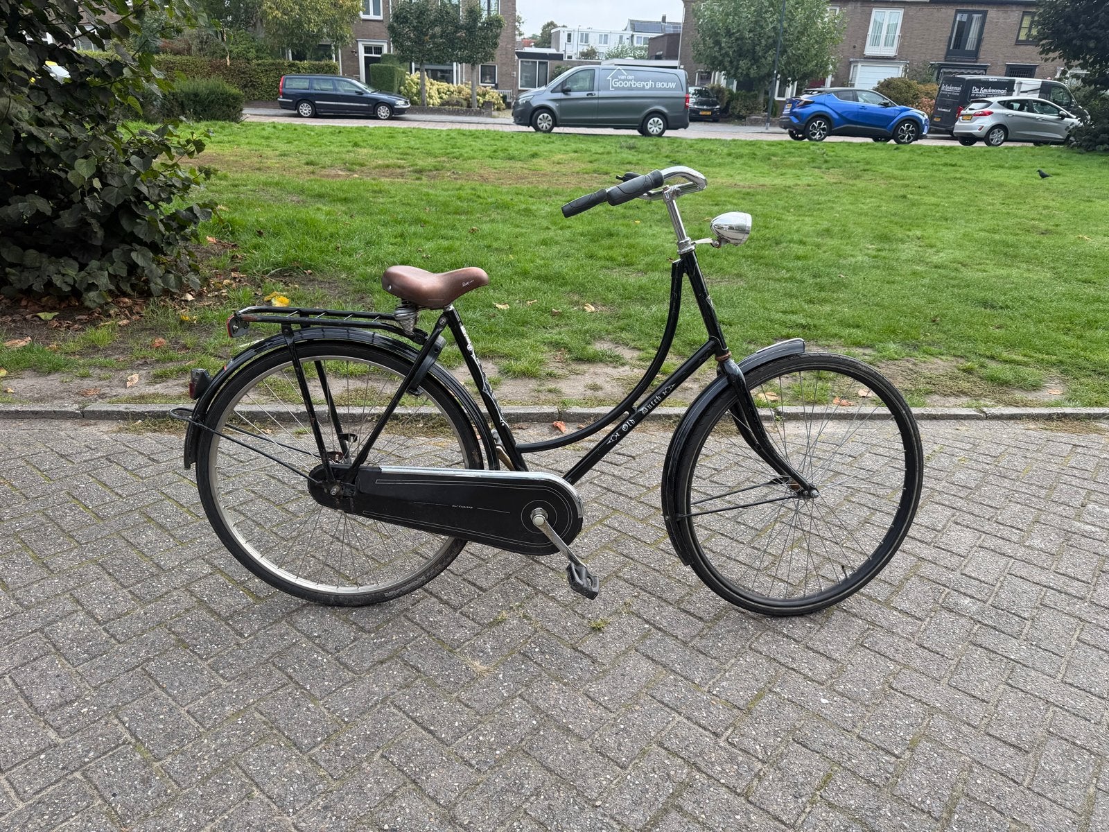Batavus omafiets - Zwart, Gebruikt, Fietsen en Brommers, Terugtraprem, Batavus, Ophalen of Verzenden, 53 tot 56 cm