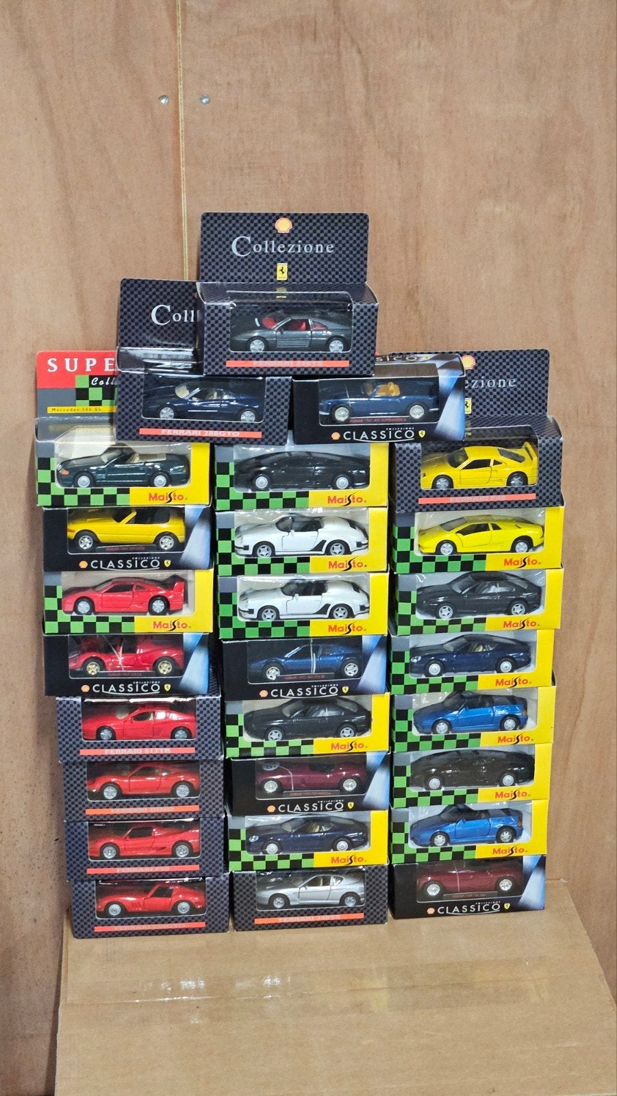 Partij van 27 Maisto supercars Shell e.d., Ophalen of Verzenden, Nieuw, Auto, Overige merken