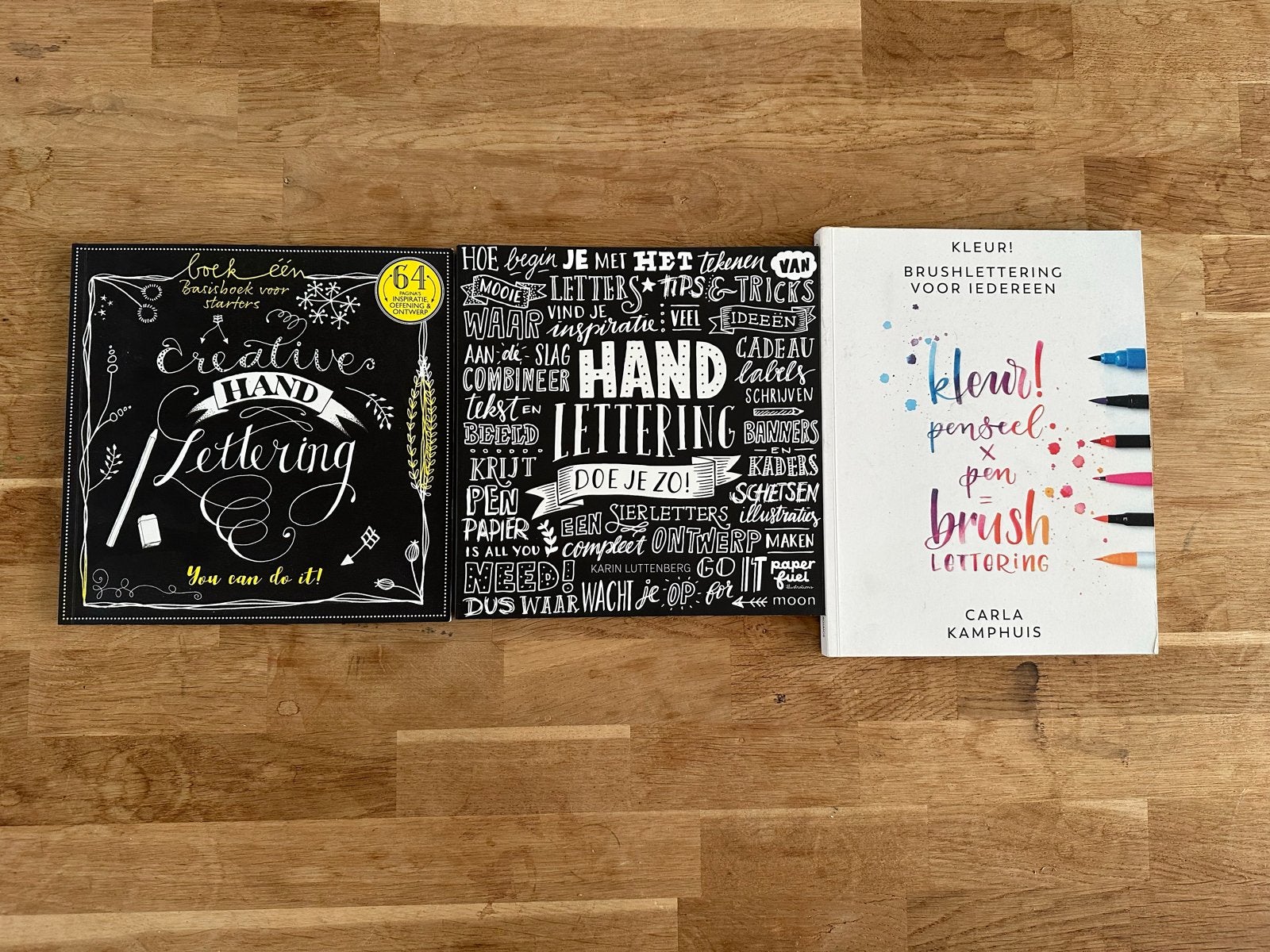 Handlettering boeken set:  oa Carla Kamphuis, Ophalen of Verzenden, Zo goed als nieuw, Overige onderwerpen
