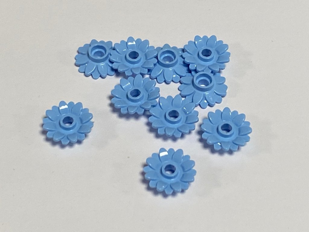 Partij 10x nieuwe Lego bloem blaadjes 2x2 diverse kleuren, Overige thema's, Lego, Nieuw, Ophalen of Verzenden