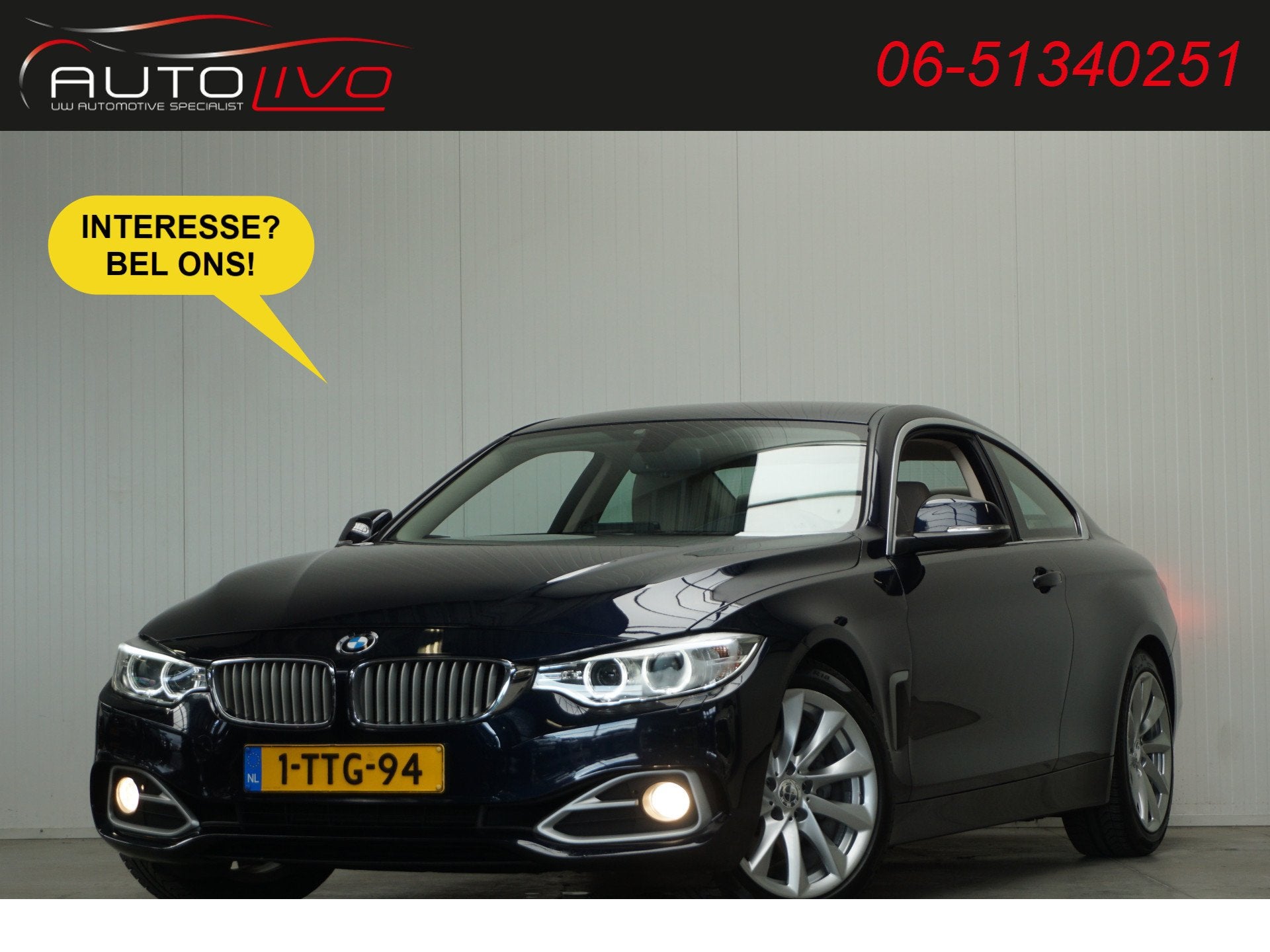 BMW 4 Serie Coupé 428i High Executive AUTOMAAT! NL AUTO! XE, Auto's, Automaat, 745 kg, Achterwielaandrijving, Gebruikt