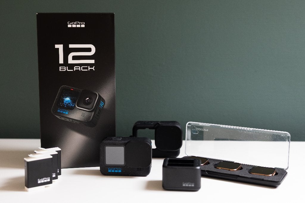 GoPro Hero 12 Black + 3 batterijen + PolarPro ND-filterset, Audio, Tv en Foto, Actiecamera's, Ophalen, Zo goed als nieuw, GoPro
