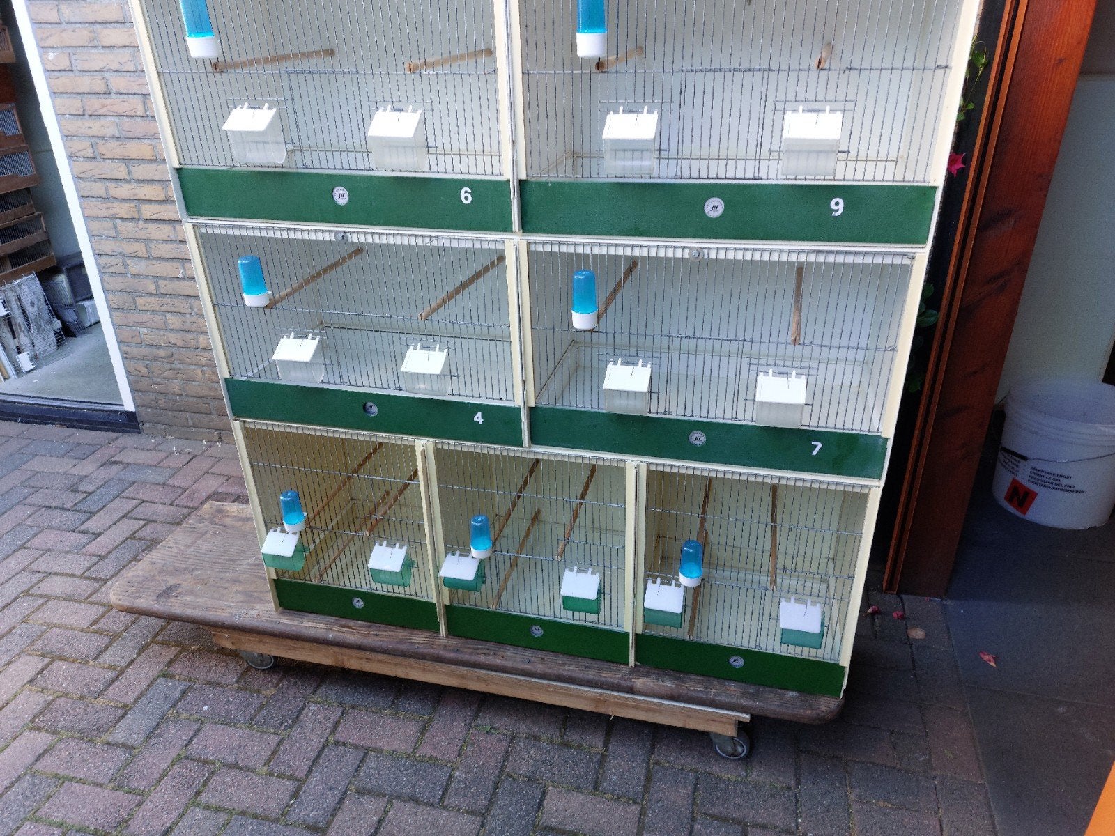 3 heesakkers kunstof broedkooien 124, Dieren en Toebehoren, Ophalen of Verzenden, Gebruikt, Kunststof, Broedkooi of Kweekkooi