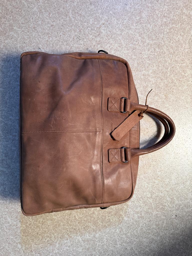 Micmacbags Leren tas - Bruin, Sieraden, Tassen en Uiterlijk, Tassen | Damestassen, Ophalen of Verzenden, Zo goed als nieuw, Bruin