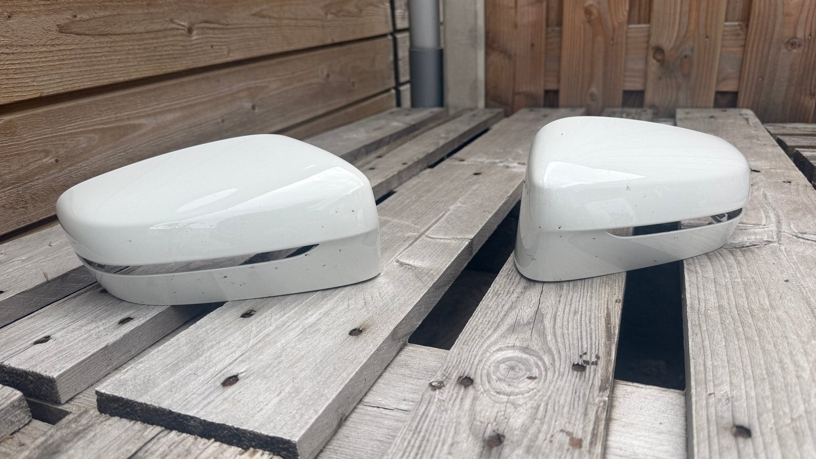 Witte spiegelkappen voor BMW G20/G21, Ophalen, Gebruikt, BMW