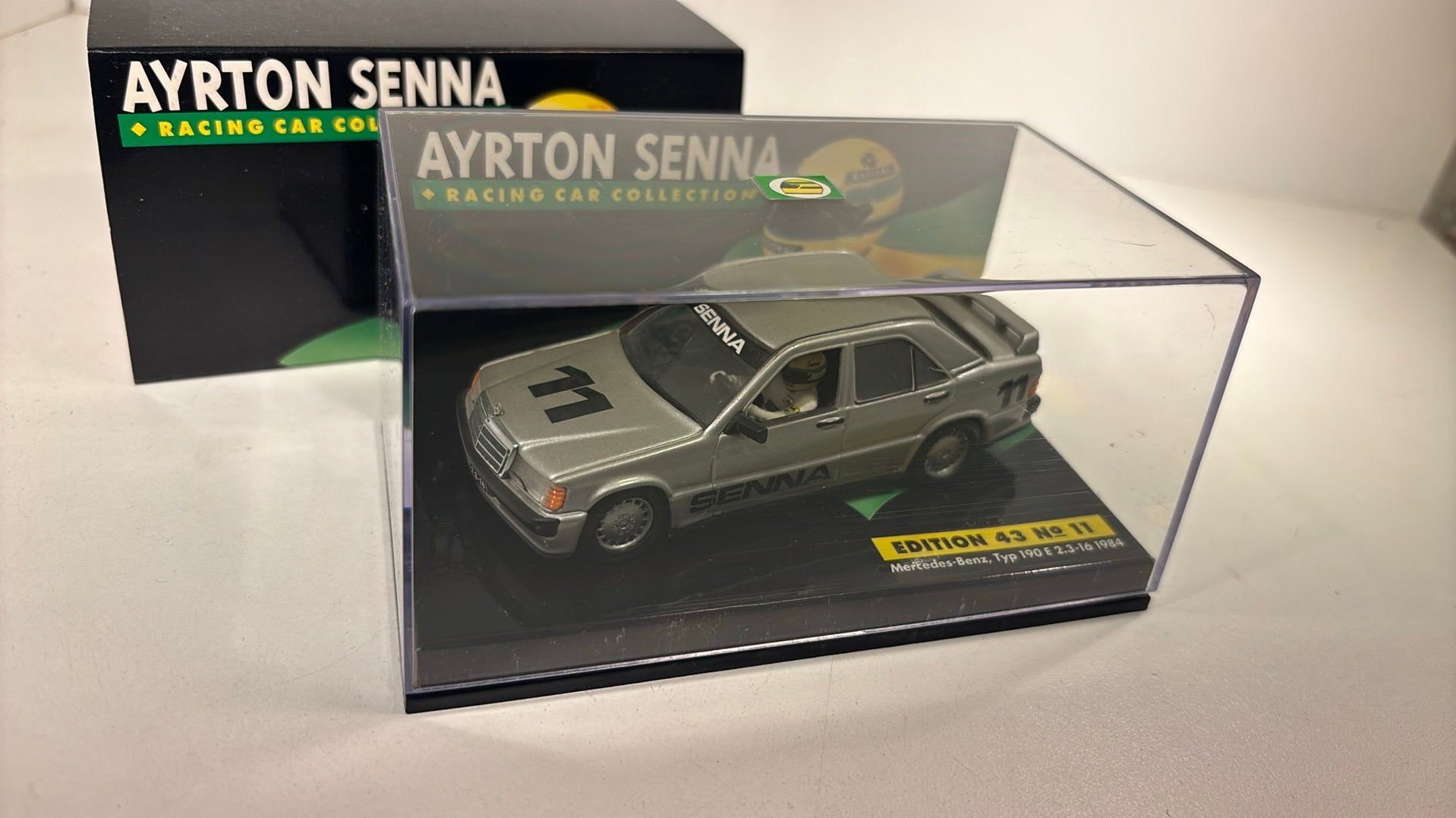 Mercedes benz type 190 E ayrton senna 1984 minichamps 1.43, Hobby en Vrije tijd, Modelauto's | 1:43, Auto, Ophalen of Verzenden