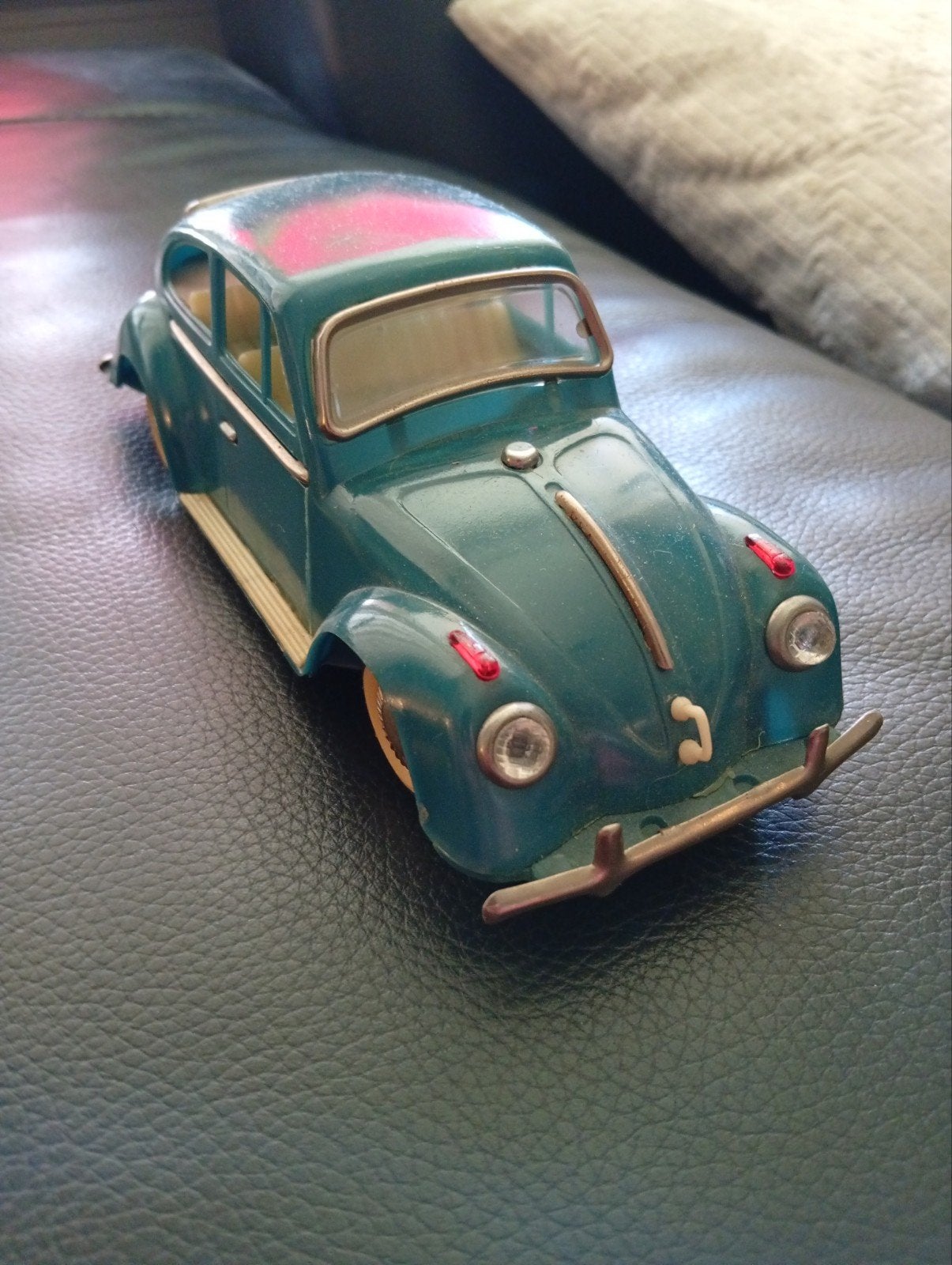 Vintage Volkswagen Kever Speelgoedauto - Groen, Ophalen of Verzenden, Gebruikt