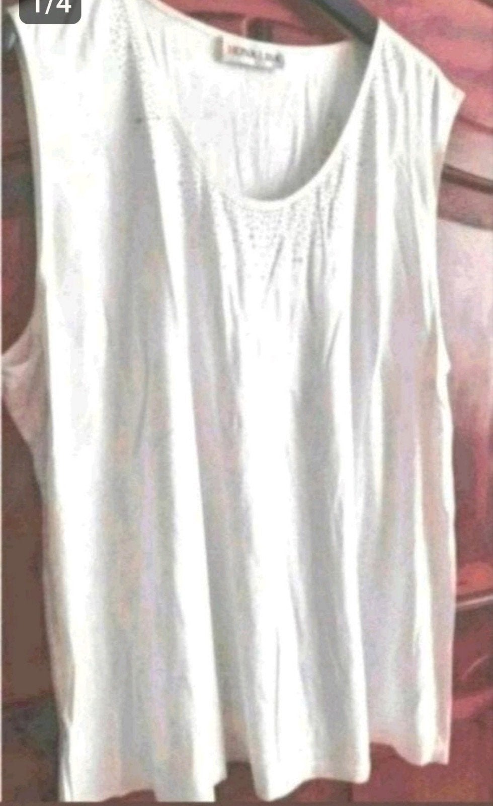 Witte tricot viscose elastan top van Mona Lisa 54, Kleding | Dames, Verzenden, Wit, Mona Lisa, Shirt of Top