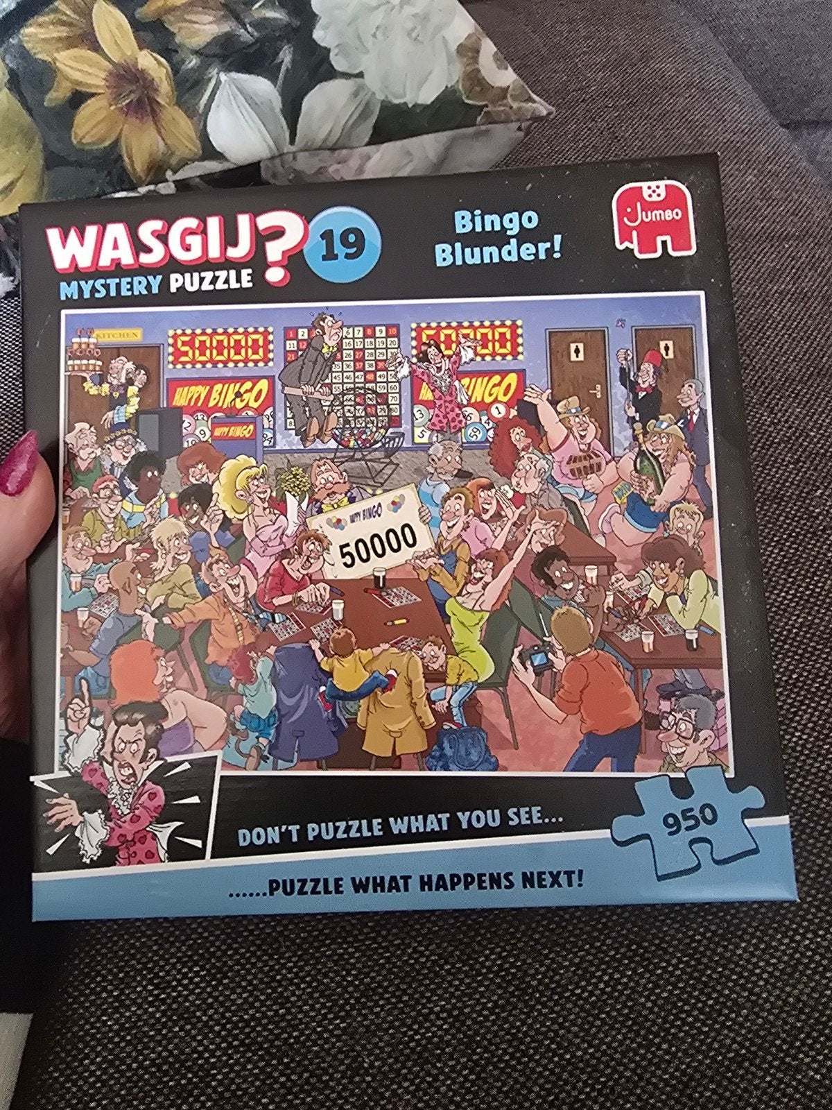 Wasgij? Mystery Puzzel 19: Bingo Blunder! (950 stukjes), Ophalen of Verzenden, 500 t/m 1500 stukjes, Zo goed als nieuw, Legpuzzel