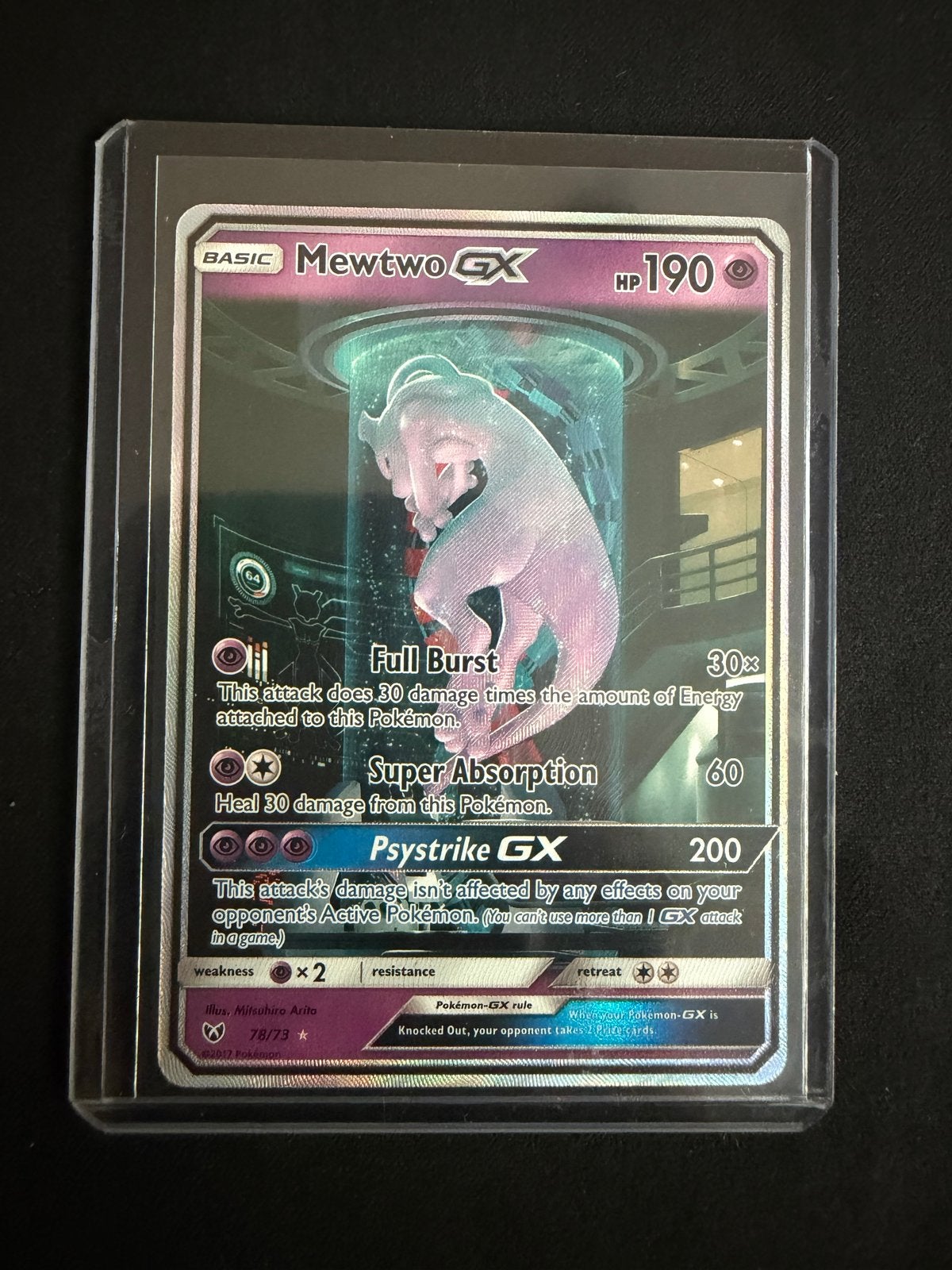 Mewtwo GX 78/73 Shining Legends Secret Rare Mewtube Pokémon