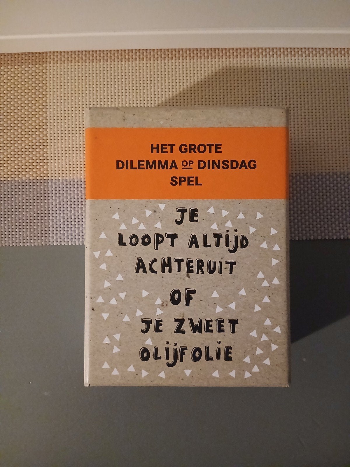 het grote dilemma op dinsdag spel, Ophalen of Verzenden, Zo goed als nieuw