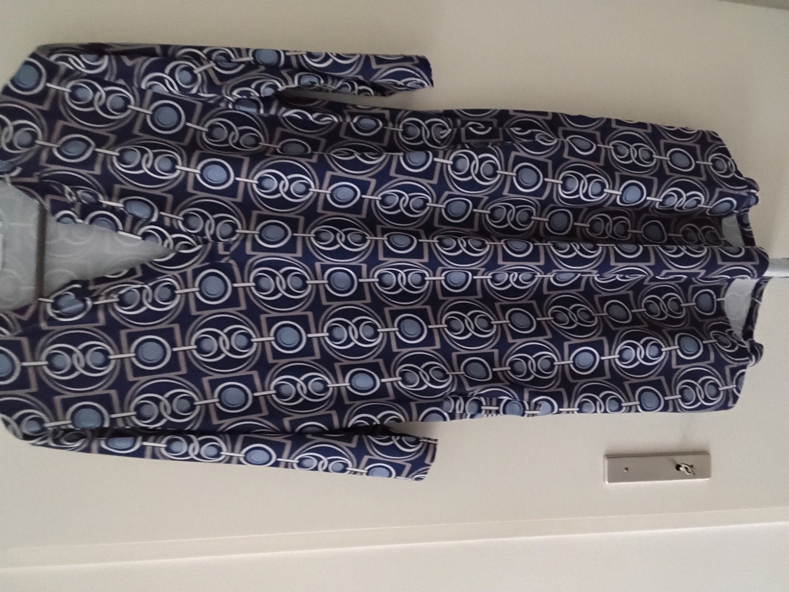 jurk  tuniek nieuw Angelle Milan blauw met print XXL, Ophalen of Verzenden, Nieuw, Blauw, Jurk