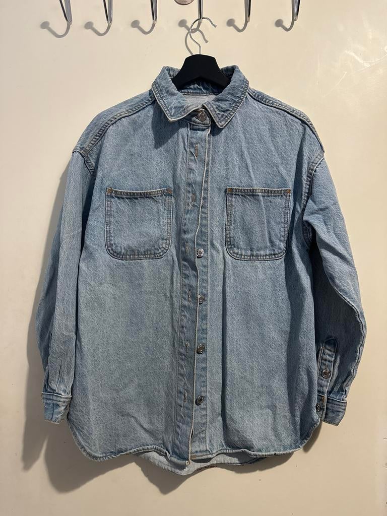 Vintage Denim Overshirt - Lichtblauw, Ophalen of Verzenden, Zo goed als nieuw, Maat 36 (S), Blauw