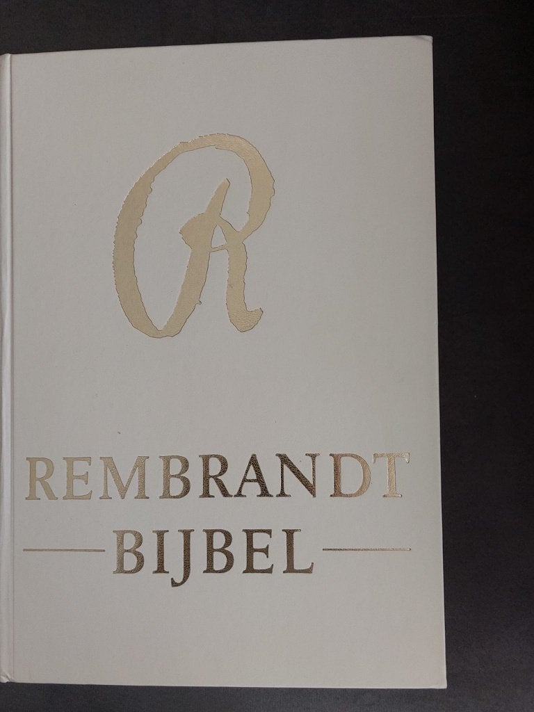 Rembrandt bijbel hardcover groot formaat, Boeken, Ophalen of Verzenden, Zo goed als nieuw, Christendom | Protestants