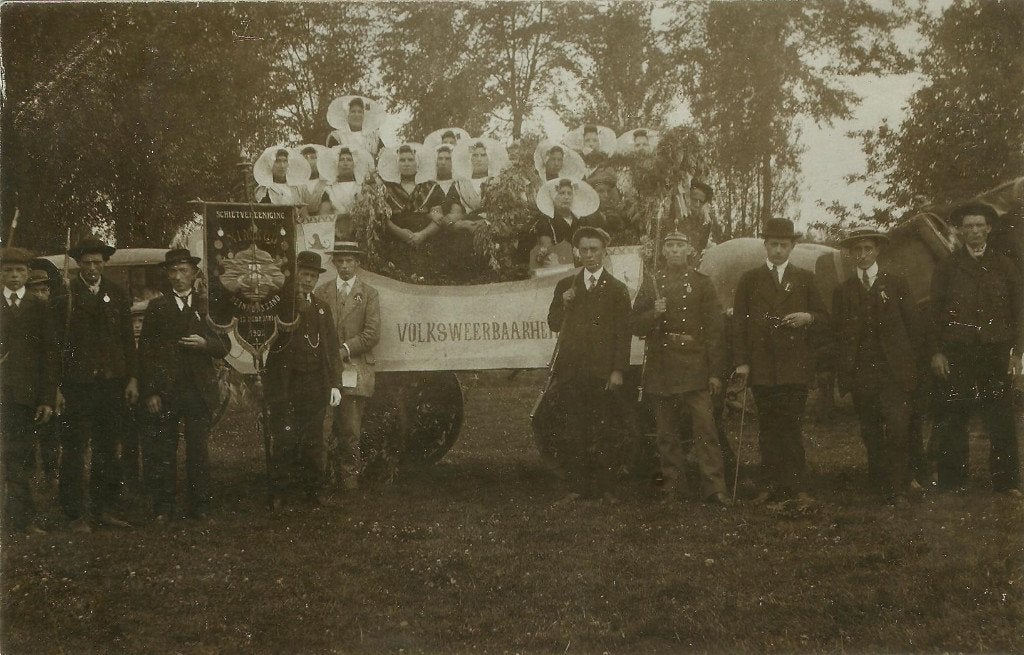 Heinkenszand schietvereniging Volksweerbaarheid ca. 1935, Ophalen of Verzenden, 1920 tot 1940, Ongelopen, Zeeland
