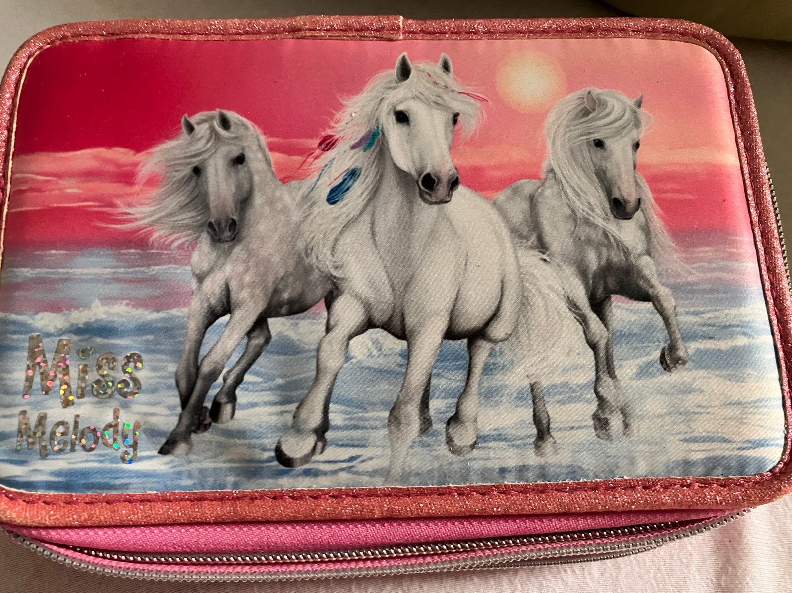 Miss Melody etui, paarden, Diversen, Ophalen of Verzenden, Zo goed als nieuw
