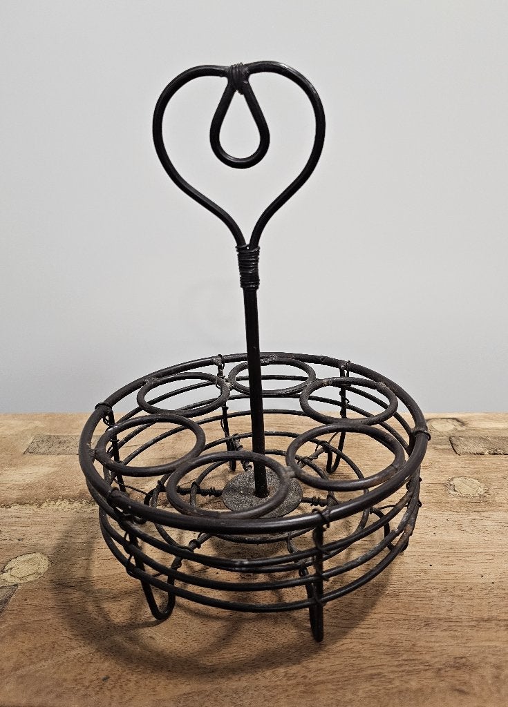 LEUKE OUDE BROCANTE EIERREKJE, Ophalen of Verzenden, Zwart, Metaal, Overige merken