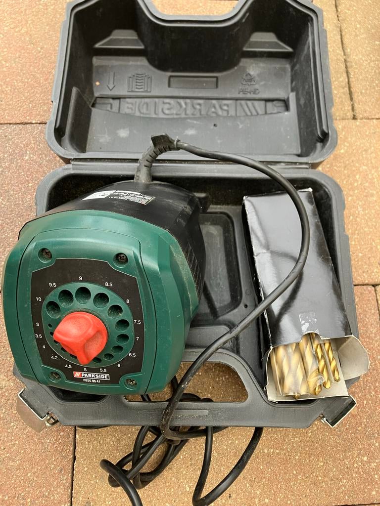 Parkside Boorslijper PBSG 95 A1 met borenset, Doe-het-zelf en Verbouw, Gereedschap | Boormachines, Variabele snelheid, Overige typen