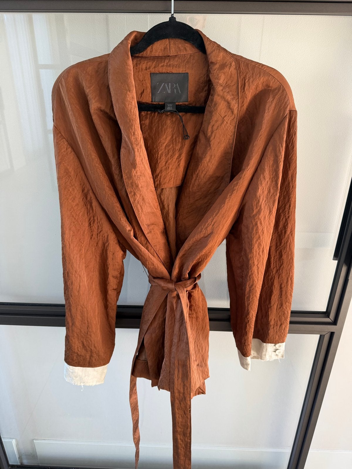 Zara Kimono Maat L - Stijlvol en Comfortabel, Ophalen of Verzenden, Zo goed als nieuw, Maat 42/44 (L), Bruin