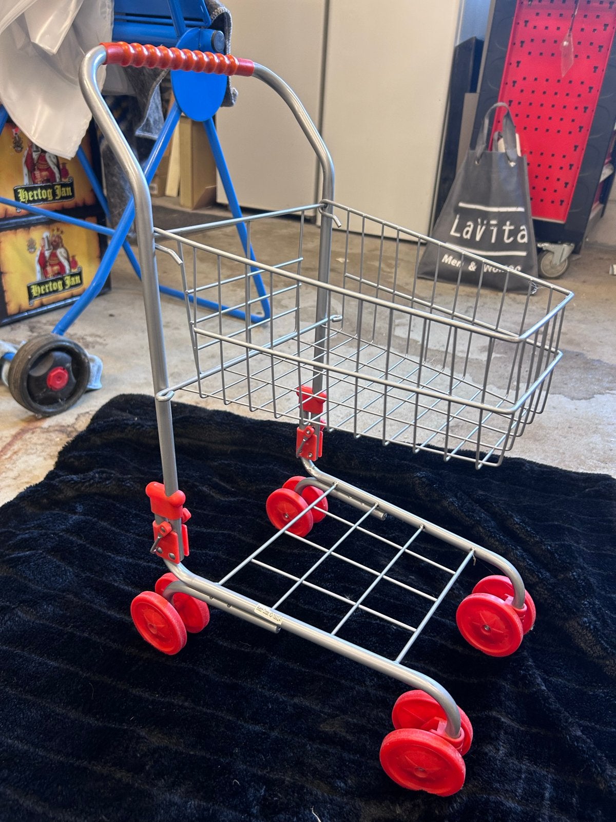Grote speelgoed supermarkt set met winkelwagen en kassa, Ophalen, Gebruikt, Jongen of Meisje