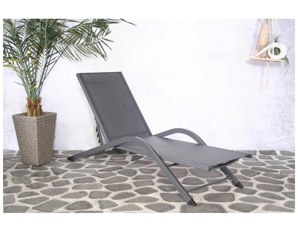 6x SENS-LINE Ligbed Havana aluminium antraciet 190x60 cm, Ophalen, Nieuw, Aluminium, Verstelbaar
