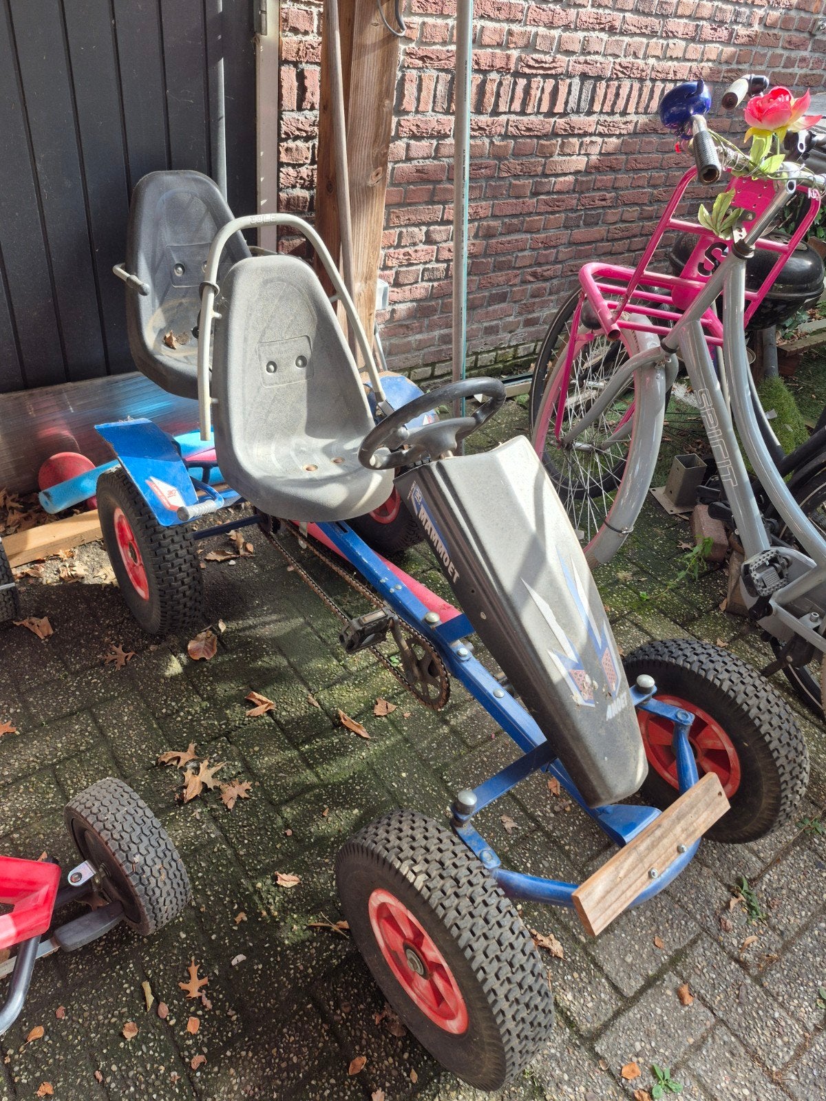 Mammoet skelter met duozit, Kinderen en Baby's, Ophalen, Gebruikt, Mammoet, Duozit