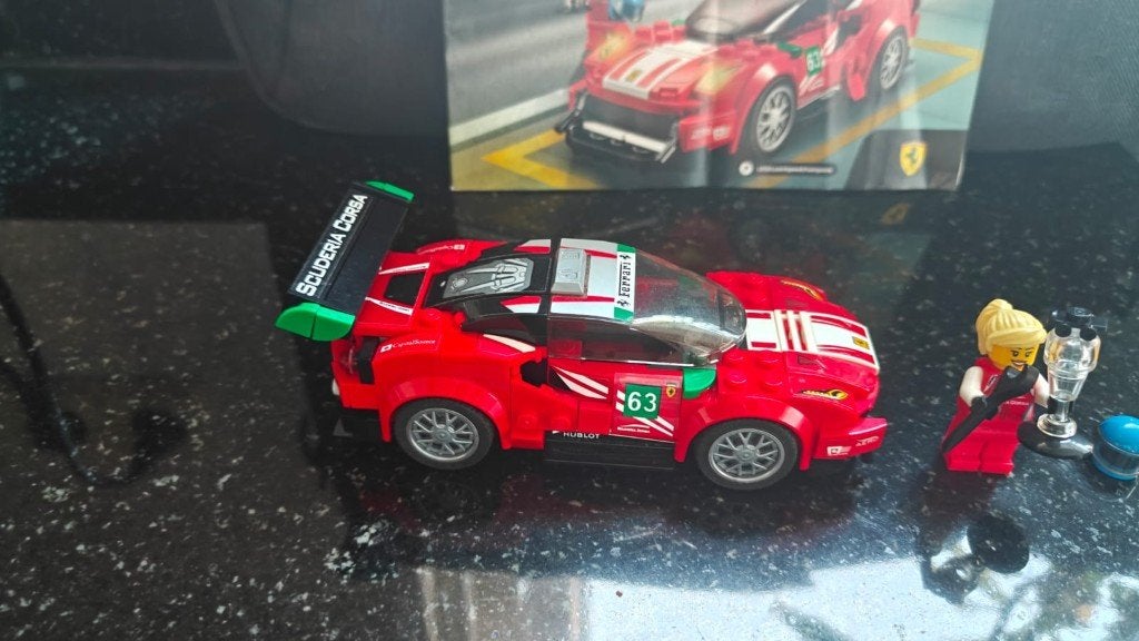 Lego Speed Champions Ferrari 488 GT3 Scuderia Corsa 75886, Gebruikt, Lego, Complete set, Speed Champions