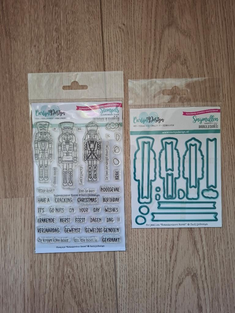 Carlijn Design - Notenkraker Kerst stempels en snijmallen, Ophalen of Verzenden, Zo goed als nieuw, Kerst, Pons of Mal