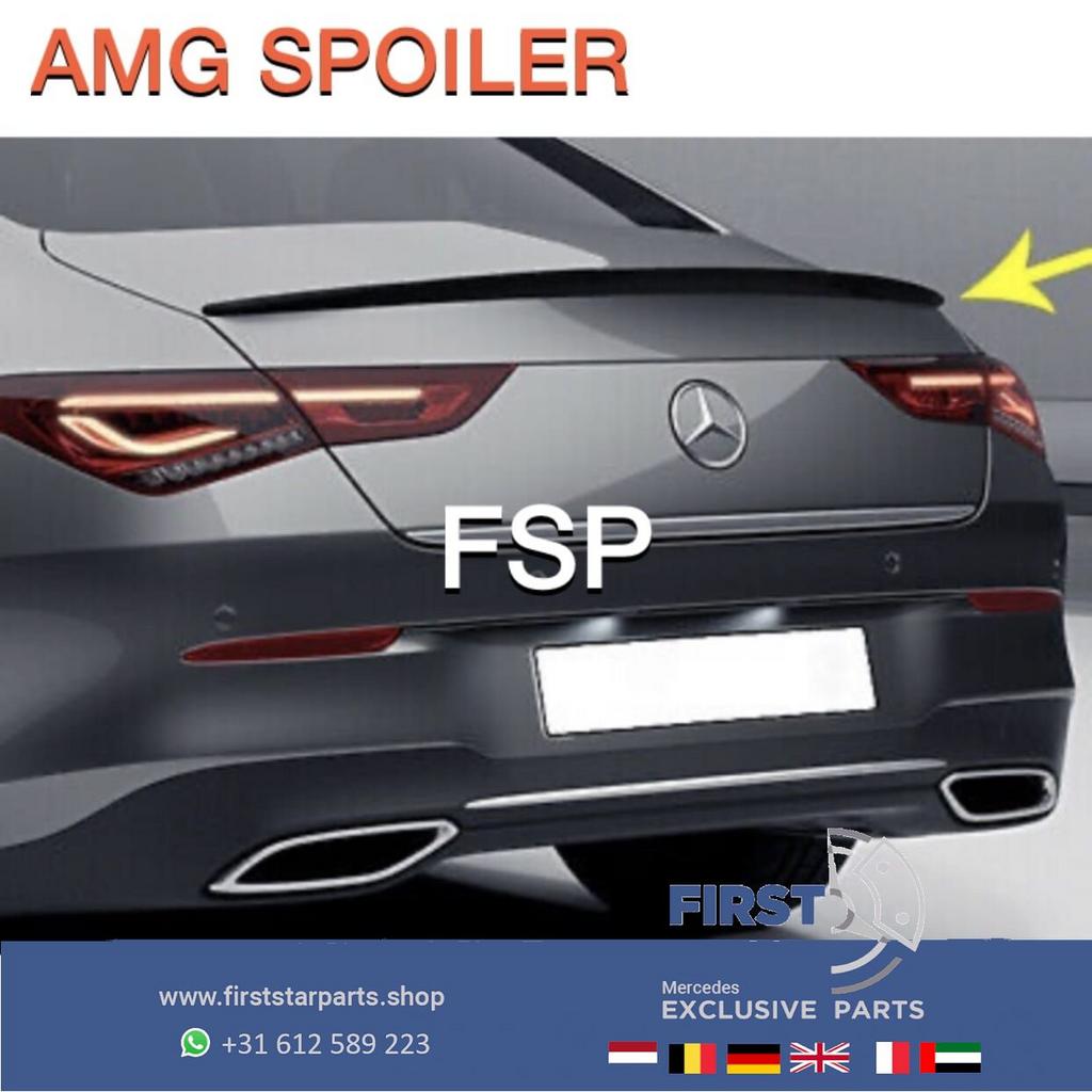 W118 C118 CLA AMG KOFFERBAK SPOILER ZWART 2018-2021 ACHTERKL