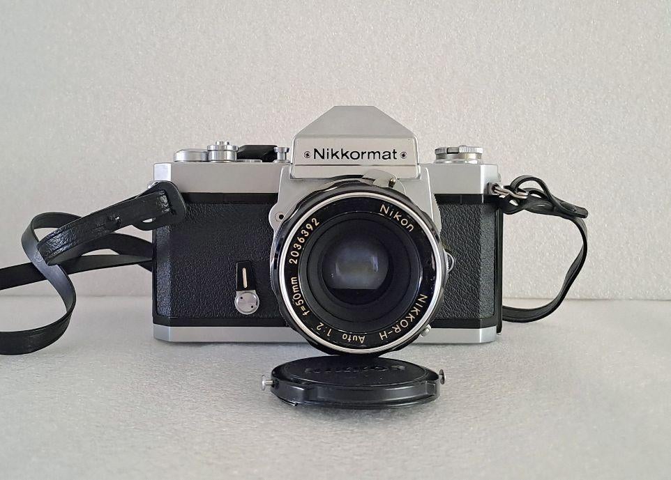 Nikon Nikkormat FT2 + Nikkor-H Auto 1:2/50mm ; 100 % werkend, Ophalen of Verzenden, Gebruikt, Spiegelreflex, Nikon