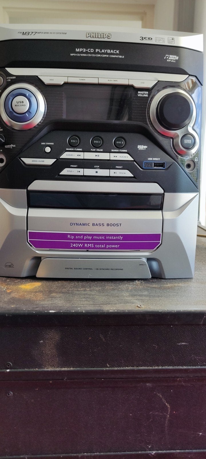 Philips FW-M377 Mini Hi-Fi met MP3-CD, Ophalen, Philips, Gebruikt, Microset
