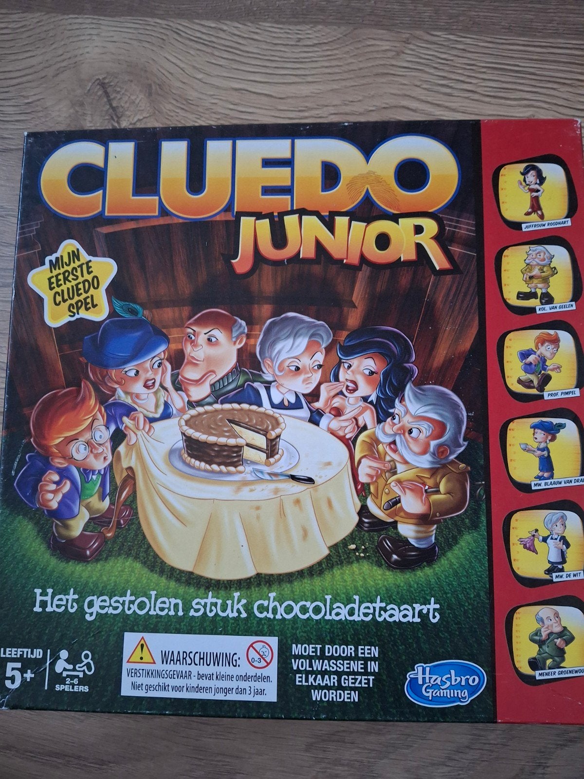 Cluedo Junior: Het gestolen stuk chocoladetaart, Drie of vier spelers, Ophalen of Verzenden, Gebruikt, Hasbro Gaming