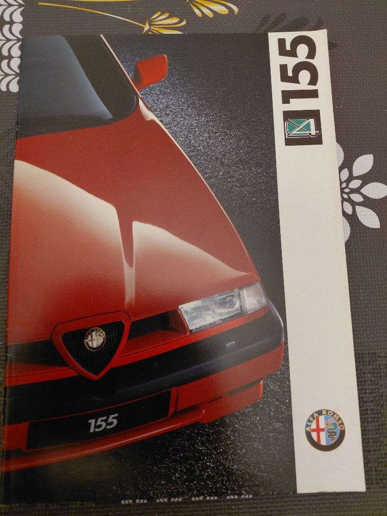 Brochure Alfa Romeo 155 Q4, Alfa Romeo, Ophalen of Verzenden, Zo goed als nieuw, Alfa Romeo