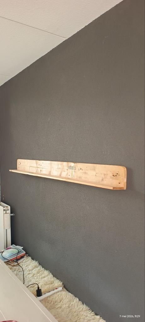 Houten fotoplank / wandplank van gerecycled hout, Ophalen, Gebruikt