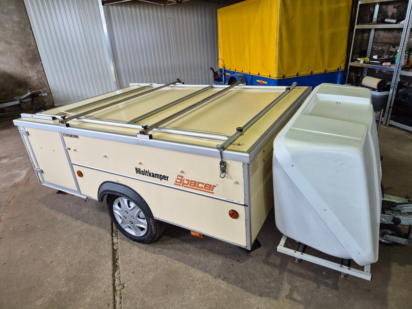 Holtkamper Spacer Expedition vouwwagen, Caravans en Kamperen, Vouwwagens, Holtkamper, tot en met 2, Beige, Aanwezig, Ophalen