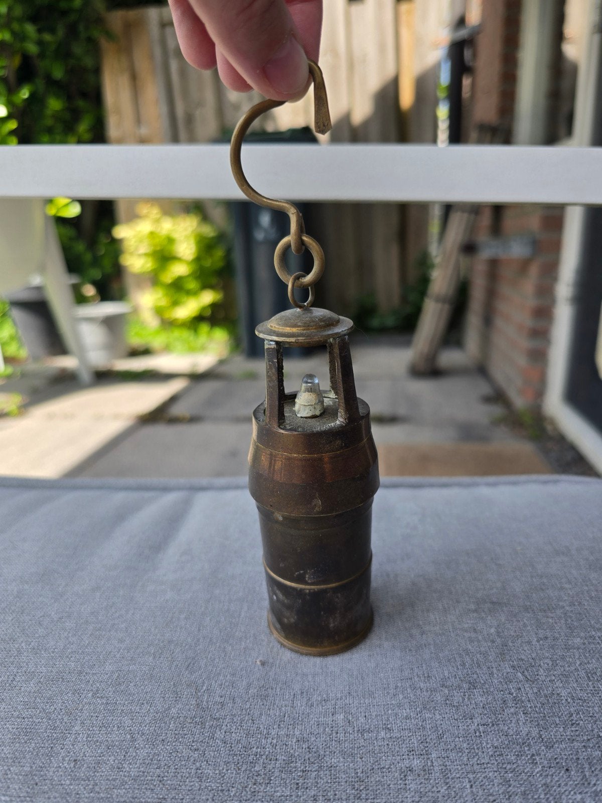 Antiek / vintage mijnlamp, Ophalen of Verzenden