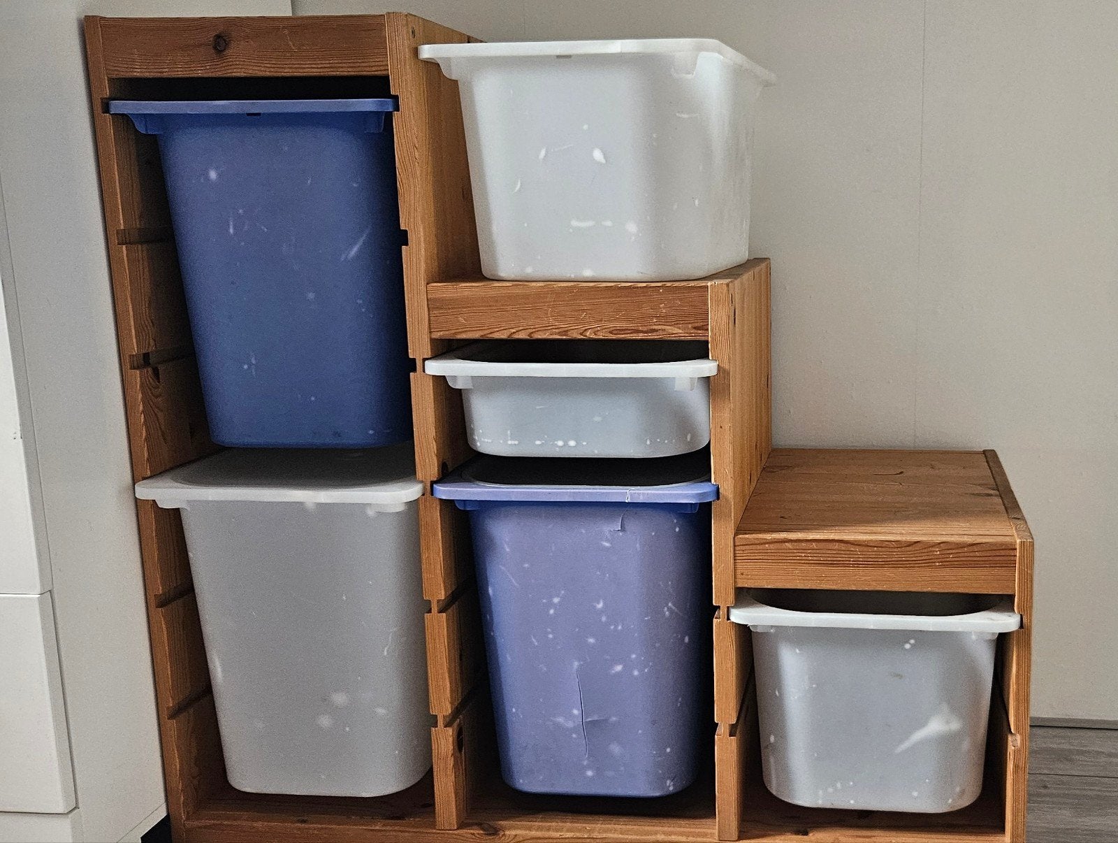 Houten opbergrek met bakken - IKEA Trofast stijl, Ophalen, Jongen of Meisje