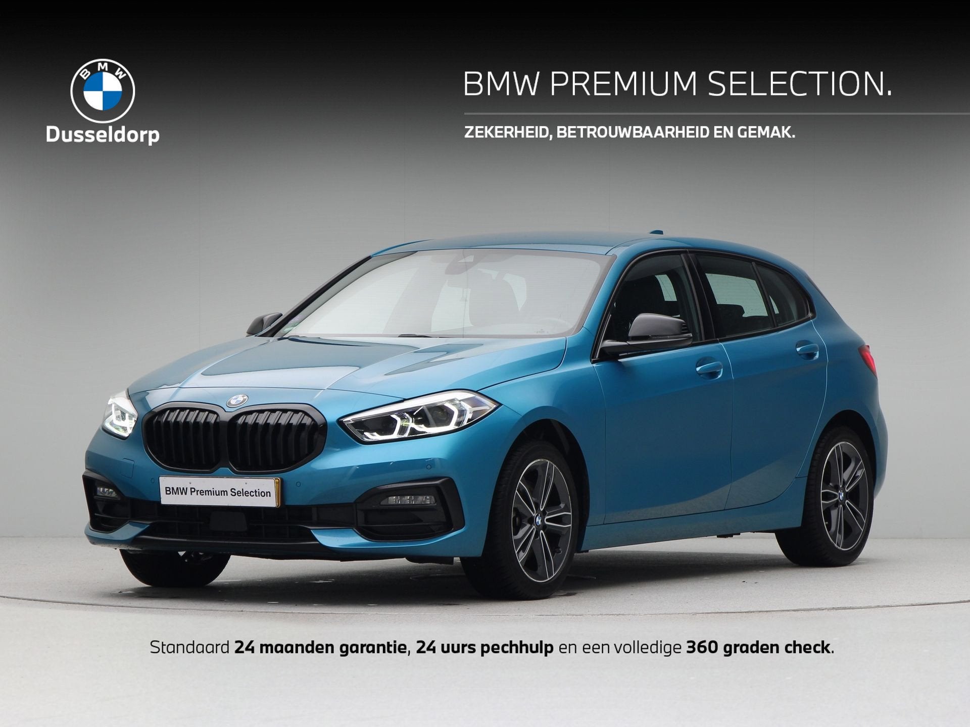 BMW 1 Serie 118i Business Edition Sport Line (bj 2022), 136 pk, Gebruikt, Met garantie (alle), Blauw